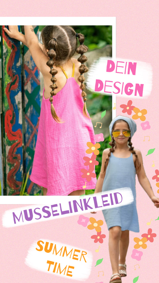 Dein Design | Musselin Trägerkleid | Strandkleid