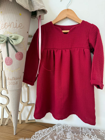 Einschulungskleid aus Musselin – Oversize Schulkind Outfit für Mädchen | Individuell passend zur Schultüte