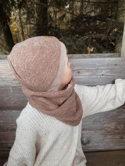 Dein Design | Wollwalk Wintermütze | Dreieckloop | Used-Look & Leder Label