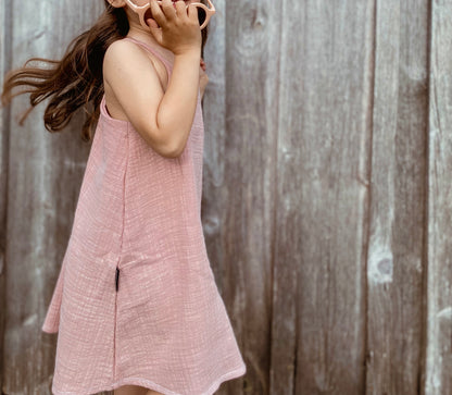 Dein Design | Musselin Trägerkleid | Strandkleid