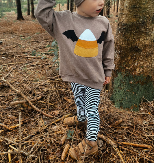Oversized Sweater | Applikation Süßes oder Saures | Halloween
