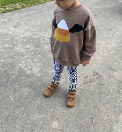 Oversized Sweater | Applikation Süßes oder Saures | Halloween