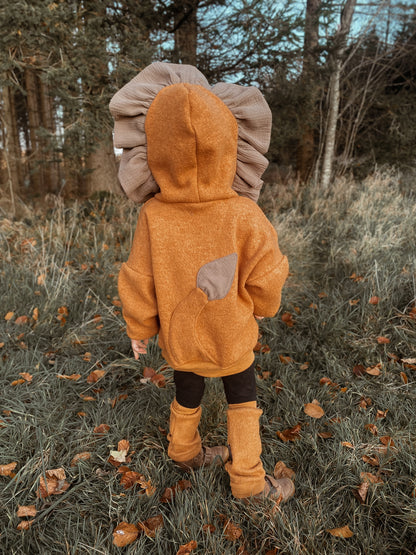 Oversized Windbreaker | Löwe | 100% Schurwolle Schafwolle