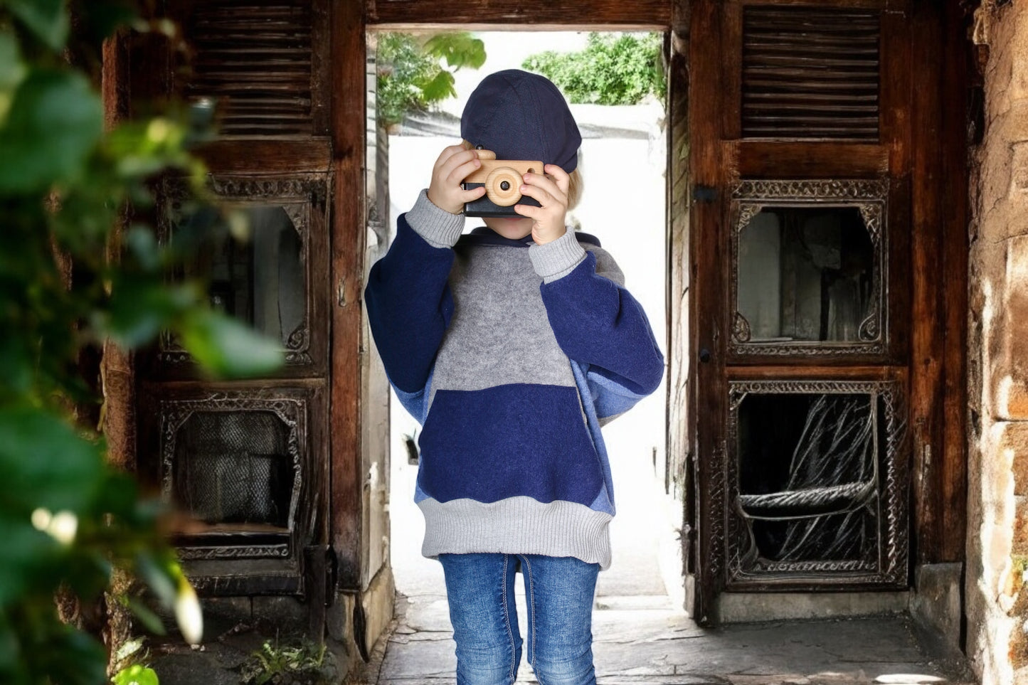 Oversized Windbreaker | Retro (Model 1) | 100% Schurwolle
