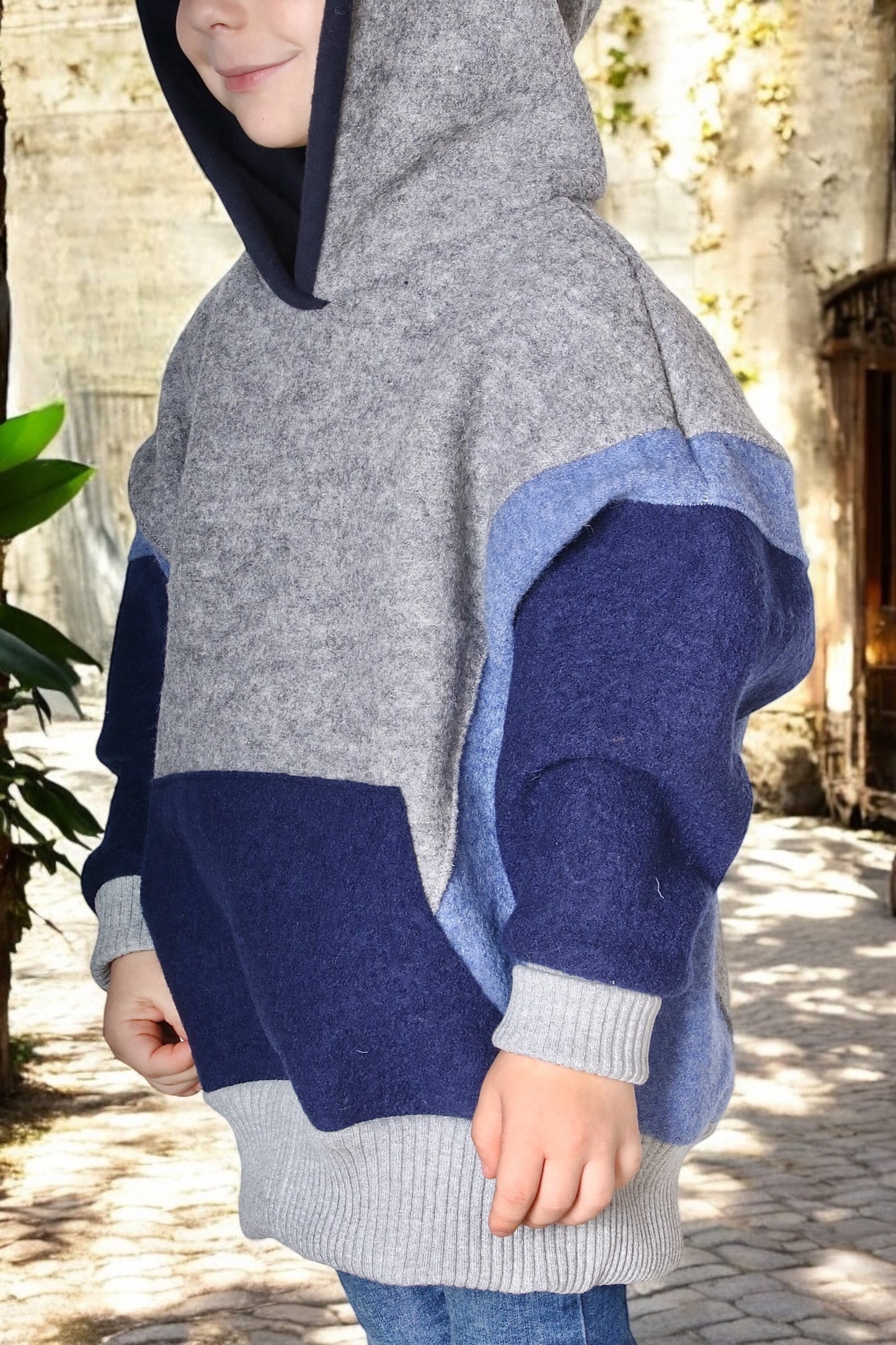 Oversized Windbreaker | Retro (Model 1) | 100% Schurwolle