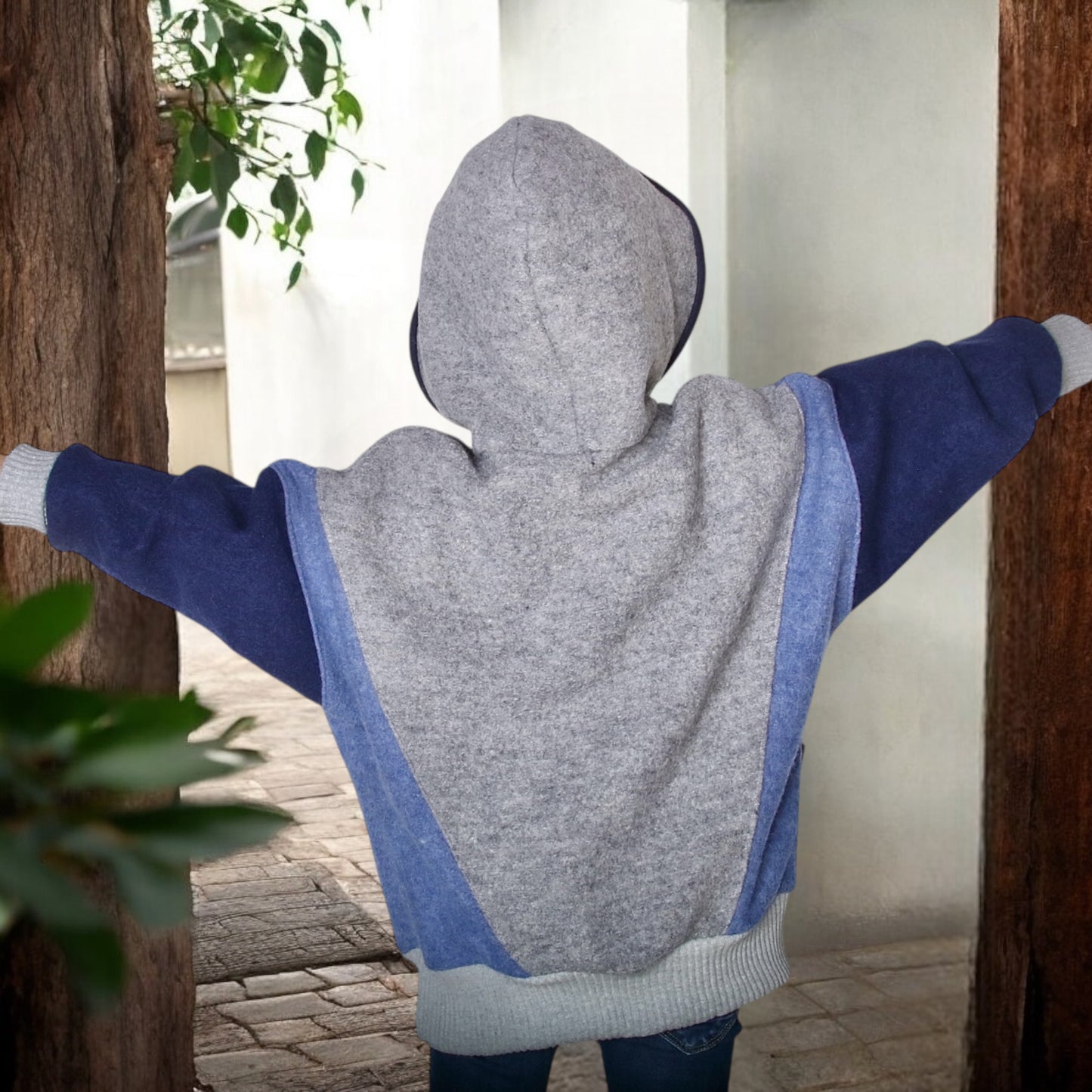 Oversized Windbreaker | Retro (Model 1) | 100% Schurwolle