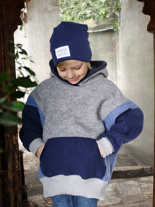 Oversized Windbreaker | Retro (Model 1) | 100% Schurwolle