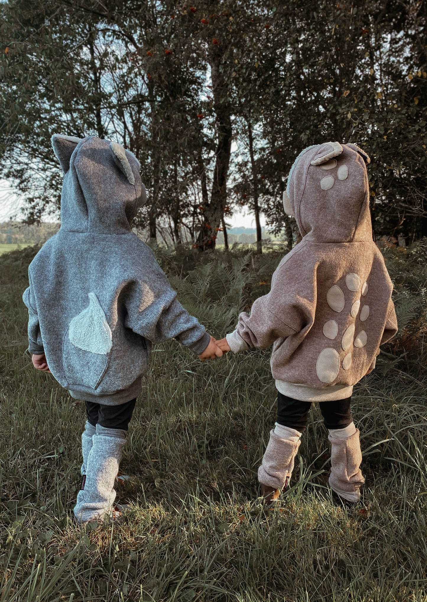 Oversized Windbreaker | Wolf | 100% Schurwolle Schafwolle
