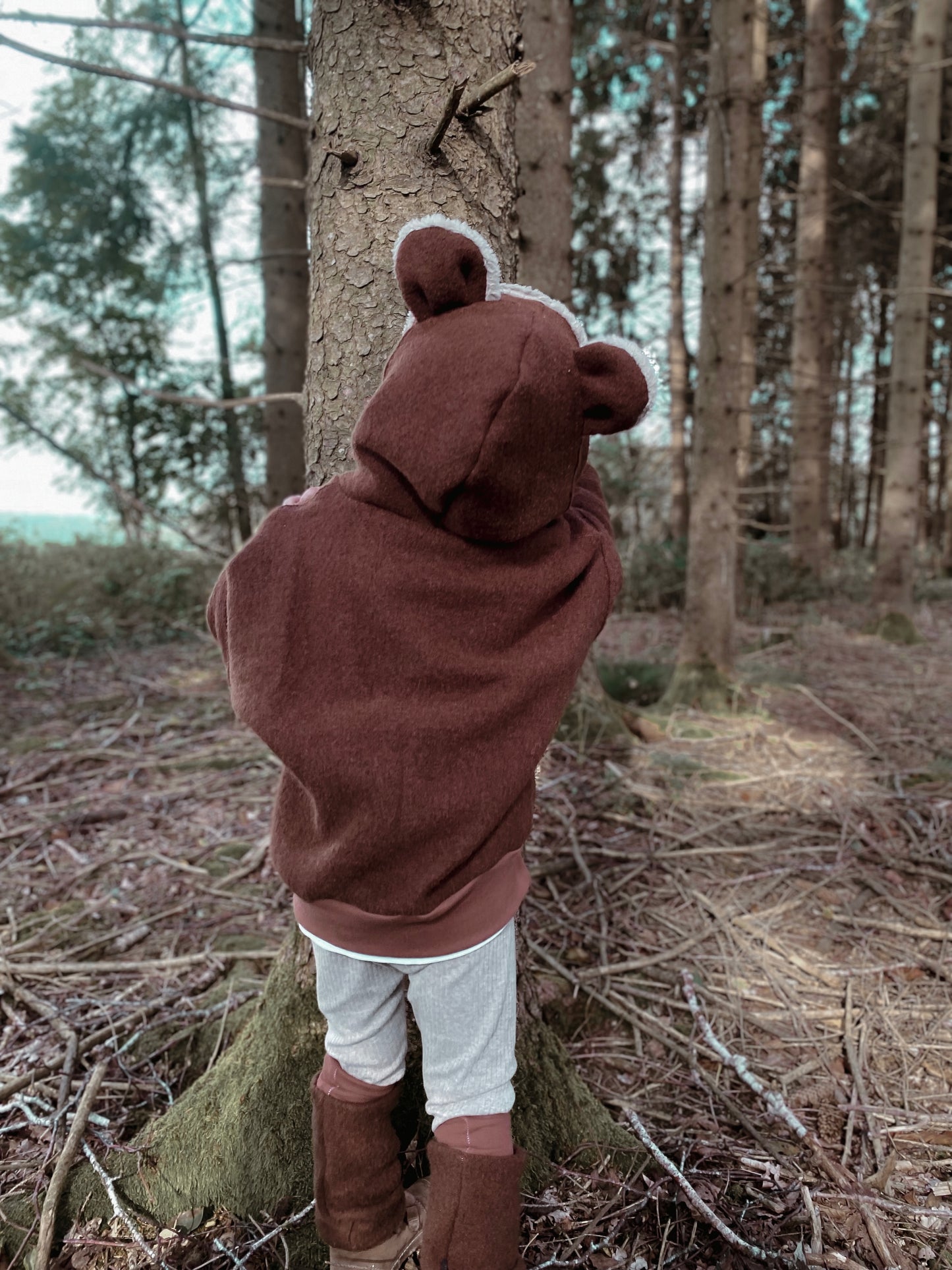 Oversized Wollwalk Windbreaker | Bär | 100% Schurwolle