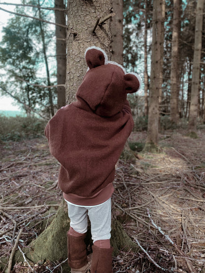 Oversized Wollwalk Windbreaker | Bär | 100% Schurwolle