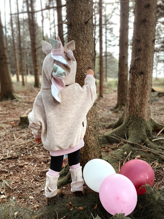 Oversized Windbreaker | Einhorn | 100% Schurwolle Schafwolle