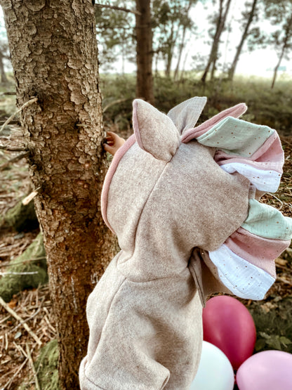 Oversized Windbreaker | Einhorn | 100% Schurwolle Schafwolle