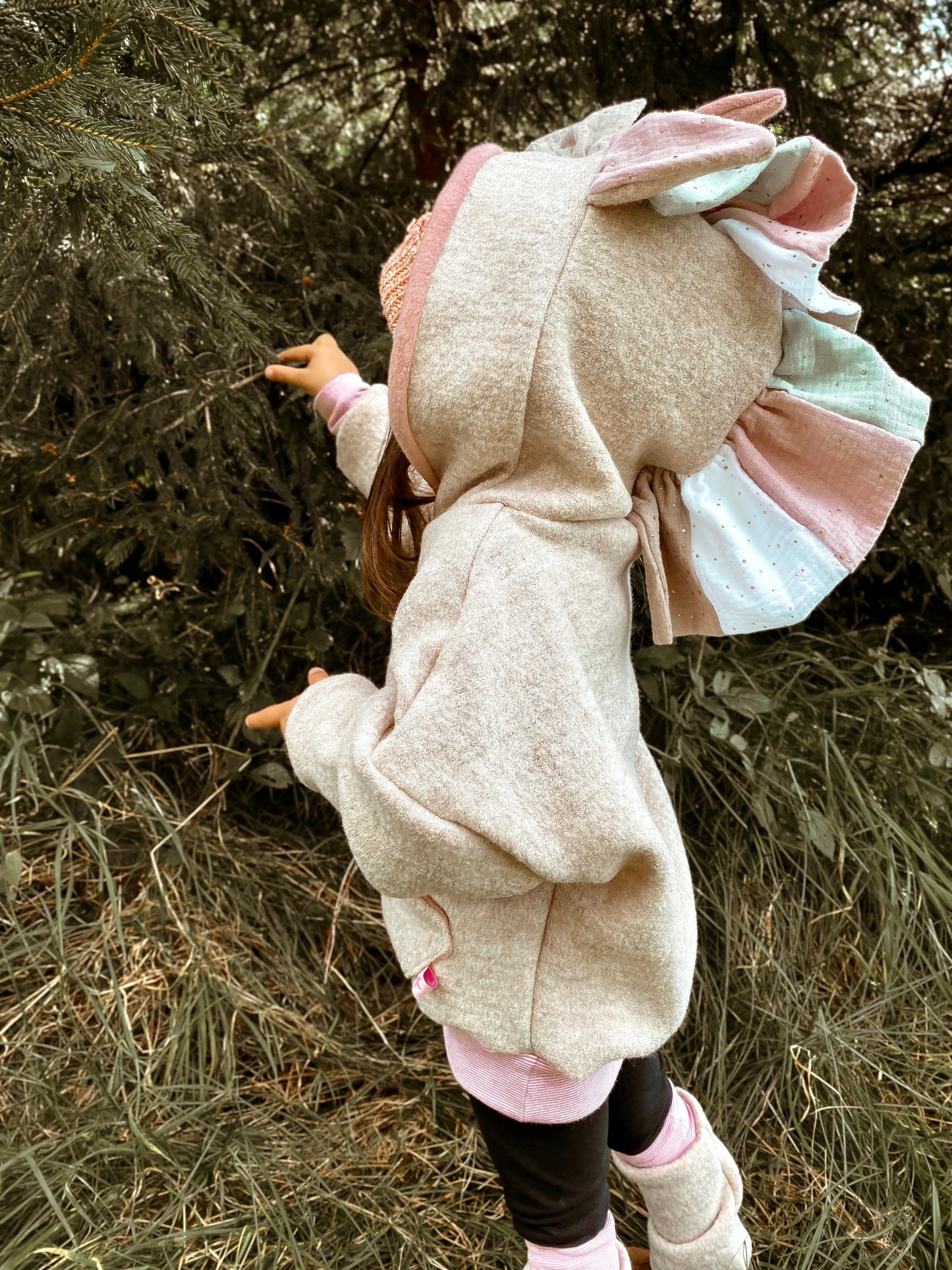 Oversized Windbreaker | Einhorn | 100% Schurwolle Schafwolle