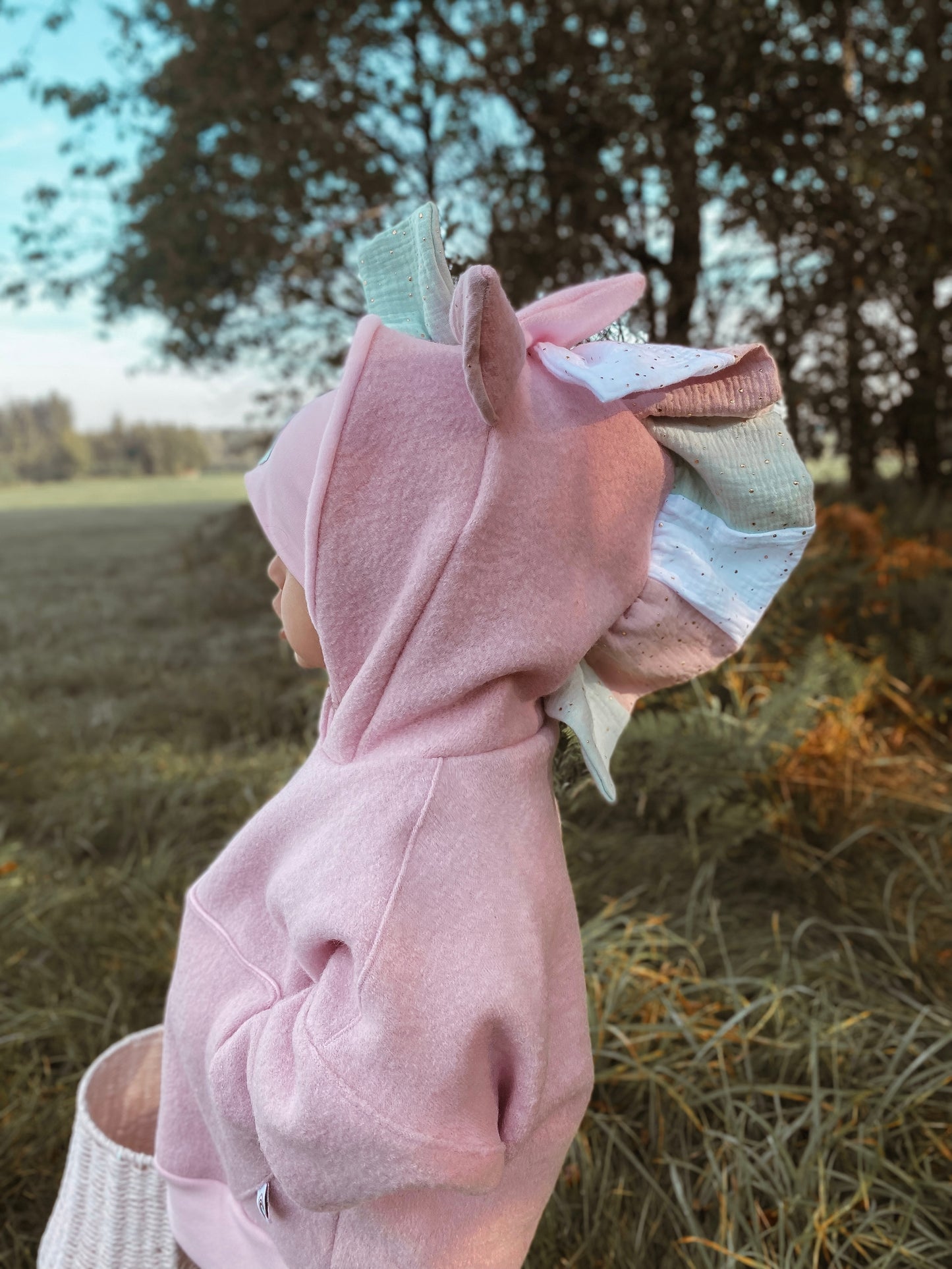 Oversized Windbreaker | Einhorn | 100% Schurwolle Schafwolle