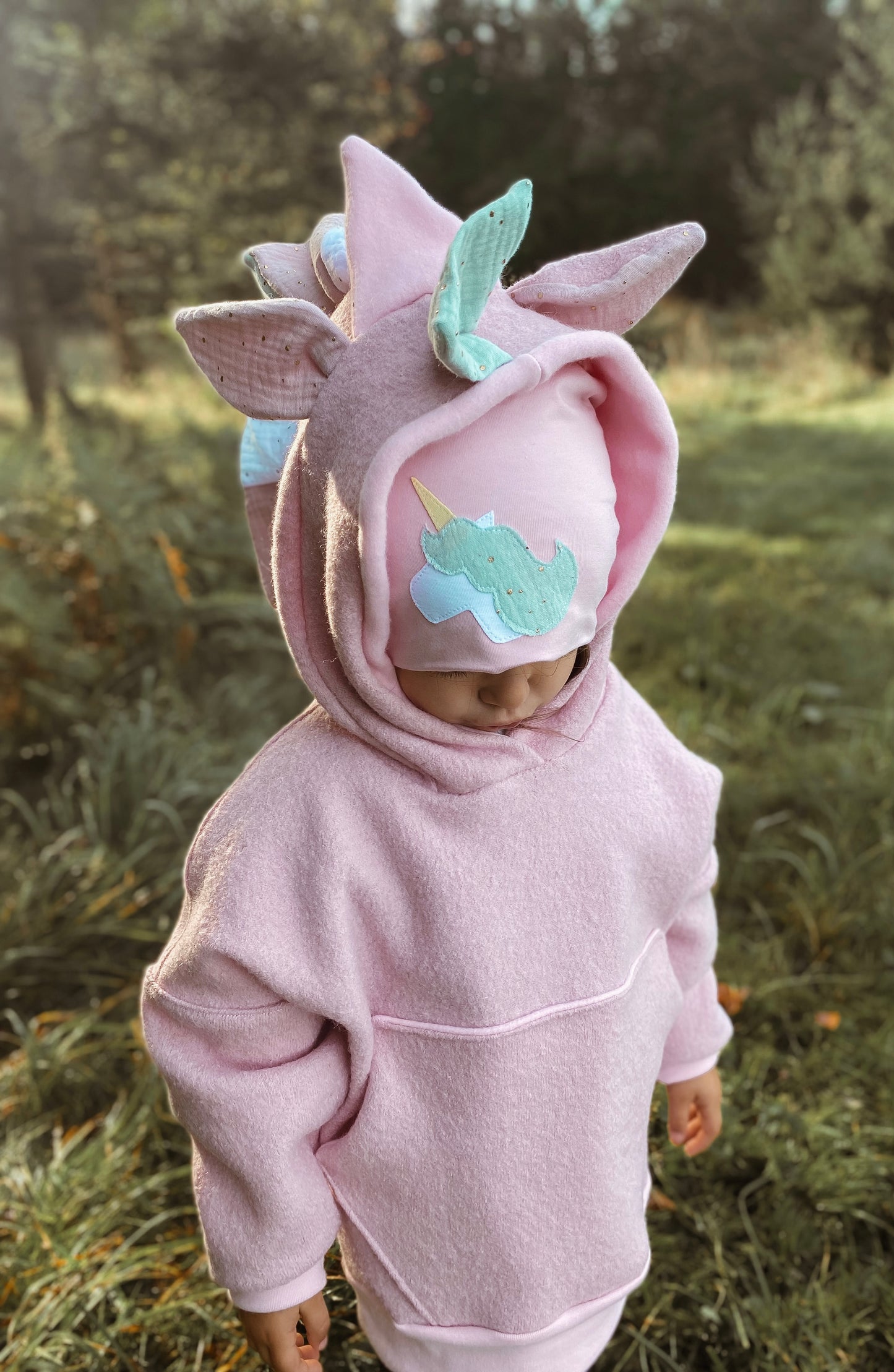 Oversized Windbreaker | Einhorn | 100% Schurwolle Schafwolle