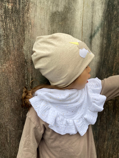 Vintage Loop | Musselinloop | Goldene Punkte | Sommerloop | Glitzer