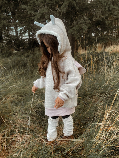 Oversized Windbreaker | Schmetterling | 100% Schurwolle