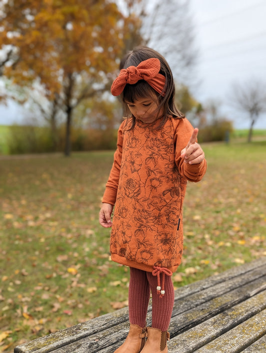 Sweatkleid  | Rosen | Wintersweat