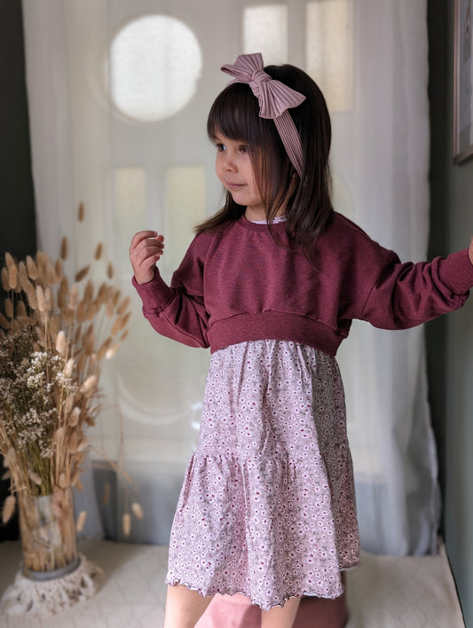 Dein Design | Cropped Oversized Sweater | Crop | Basic | Melierte Farben | Größe 50 - 170