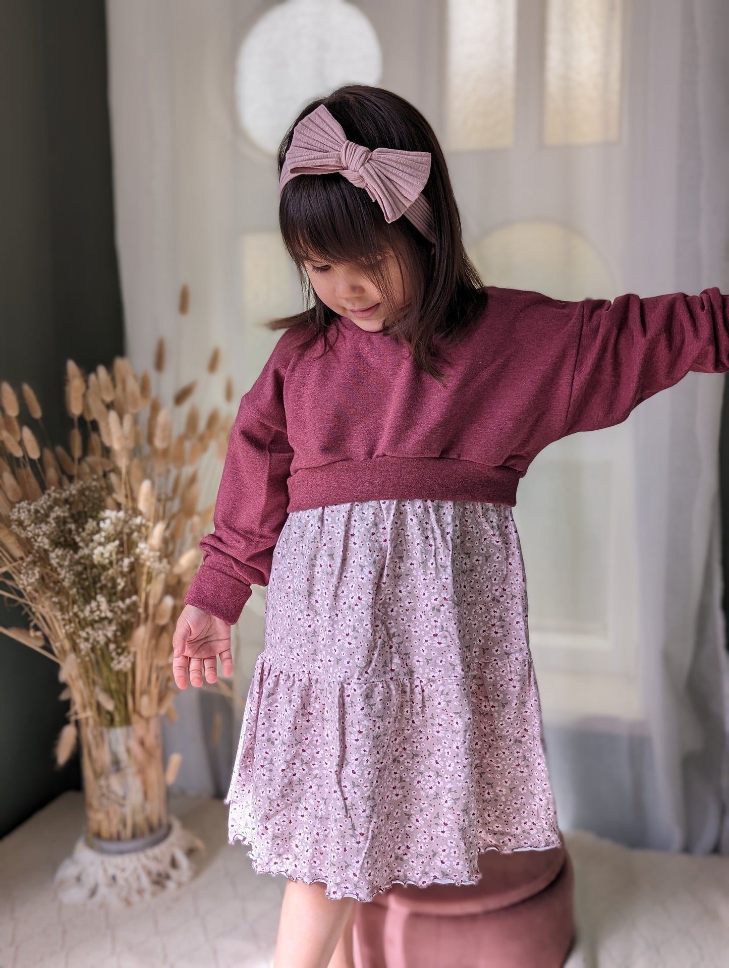 Dein Design | Cropped Oversized Sweater | Crop | Basic | Melierte Farben | Größe 50 - 170
