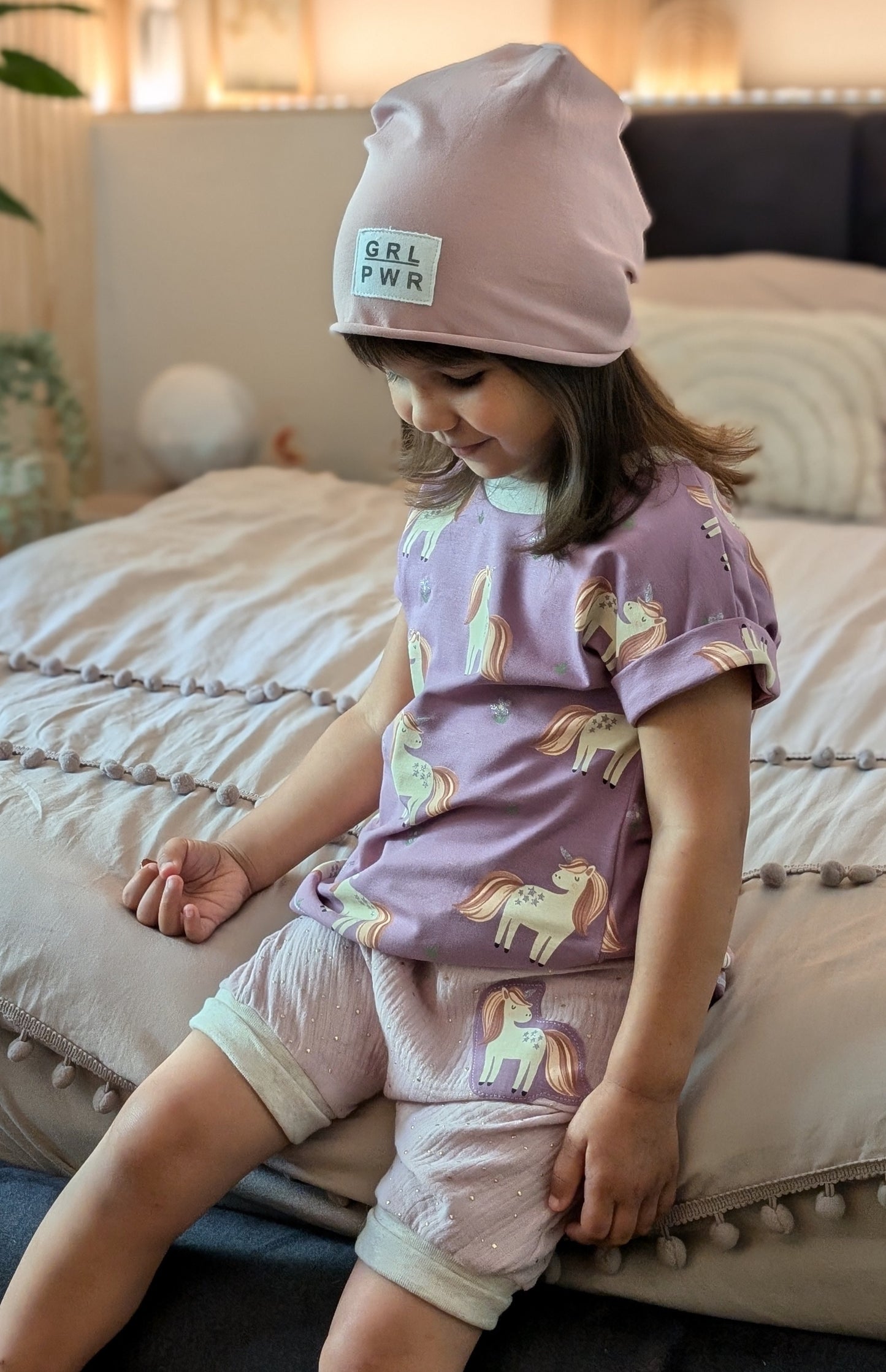 Oversized Shirt | Einhorn | Glitzer