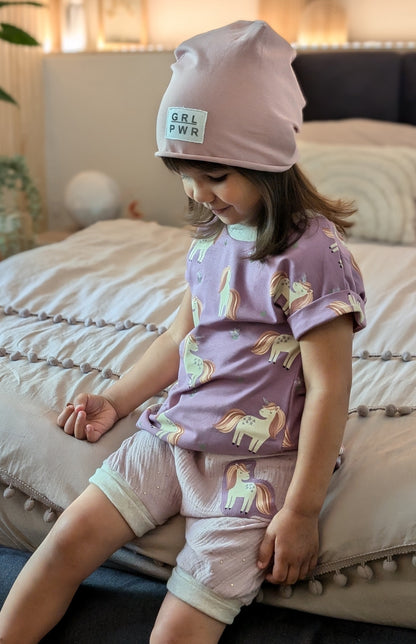 Oversized Shirt | Einhorn | Glitzer