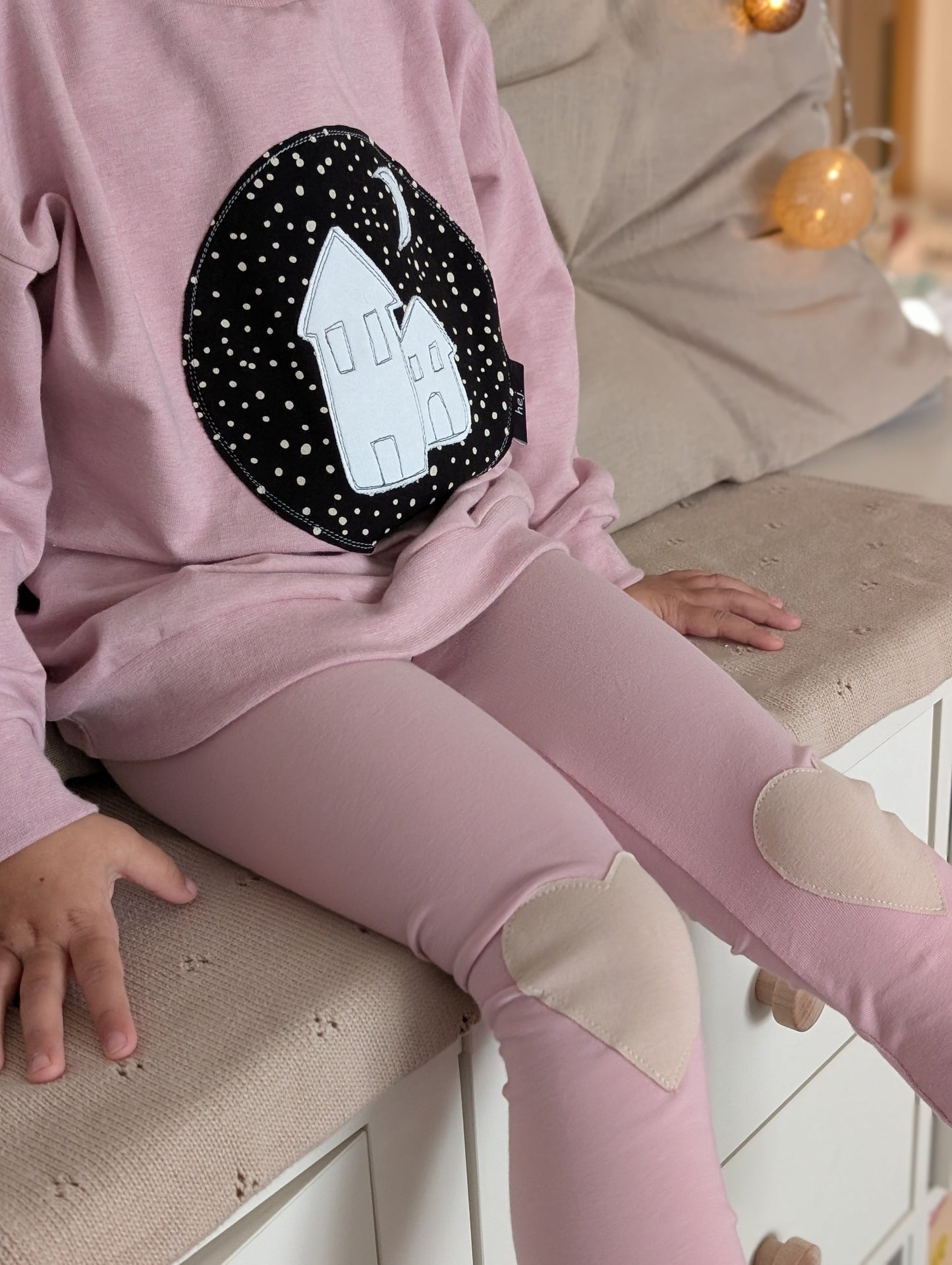 Dein Design | Skinny Fit | Knie Patch Herz | Alle Farben | Sommer & Winter