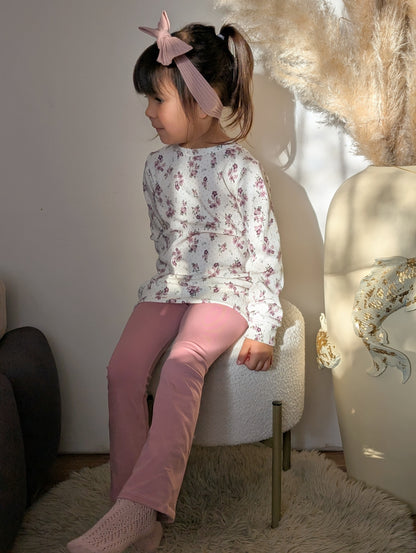 Longsleeve | Rippjersey | Blumen