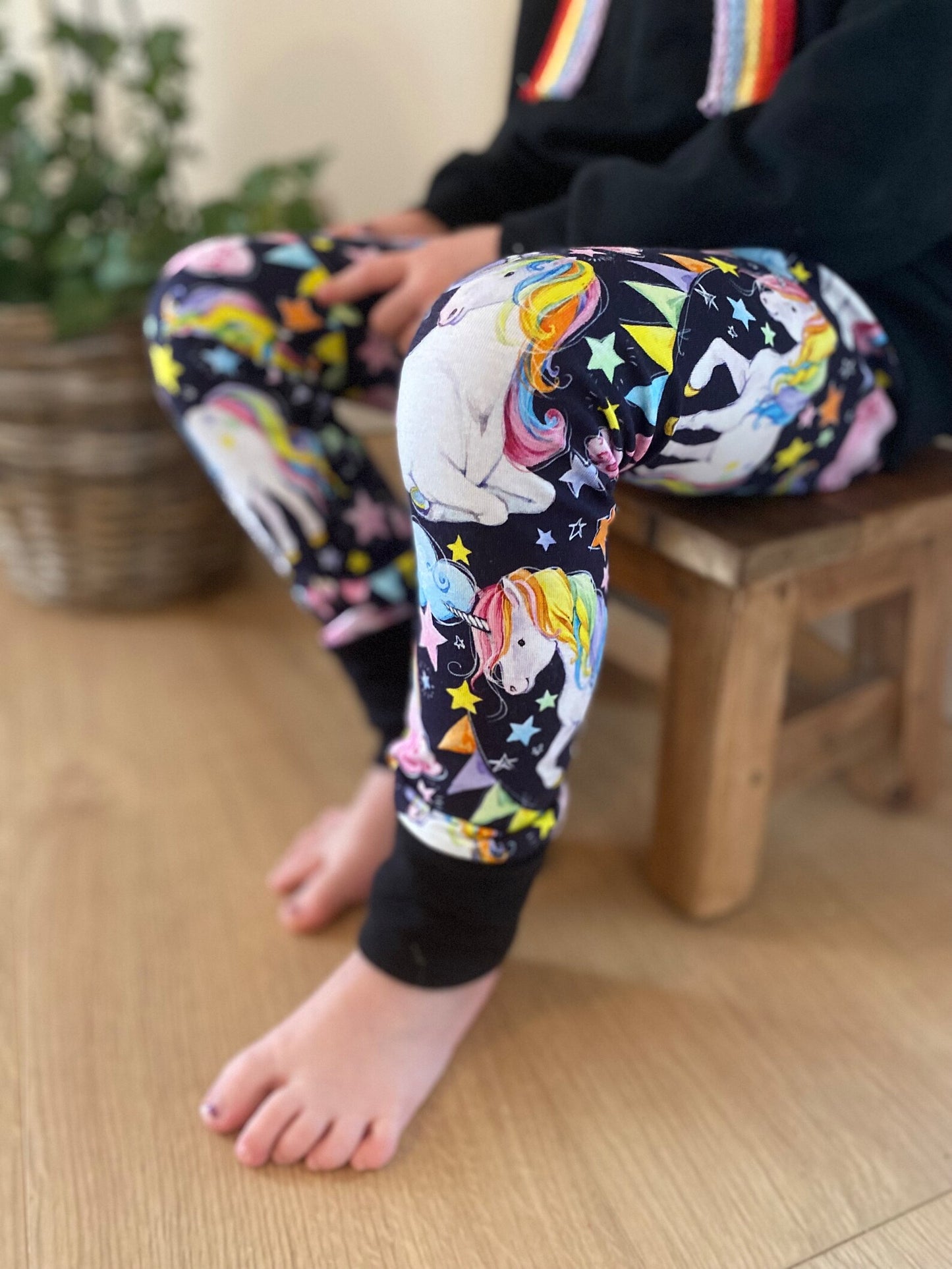 Skinny Fit | Einhorn | Knallig Bunt