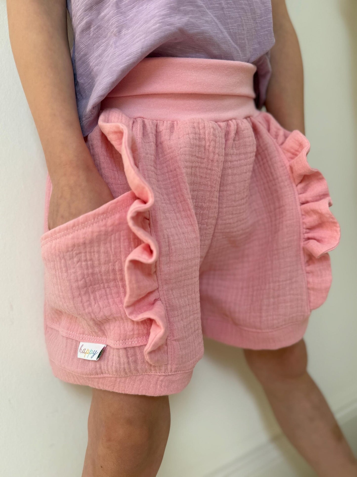 Dein Design | Musselin-Shorts mit Rüsche | Farbwahl