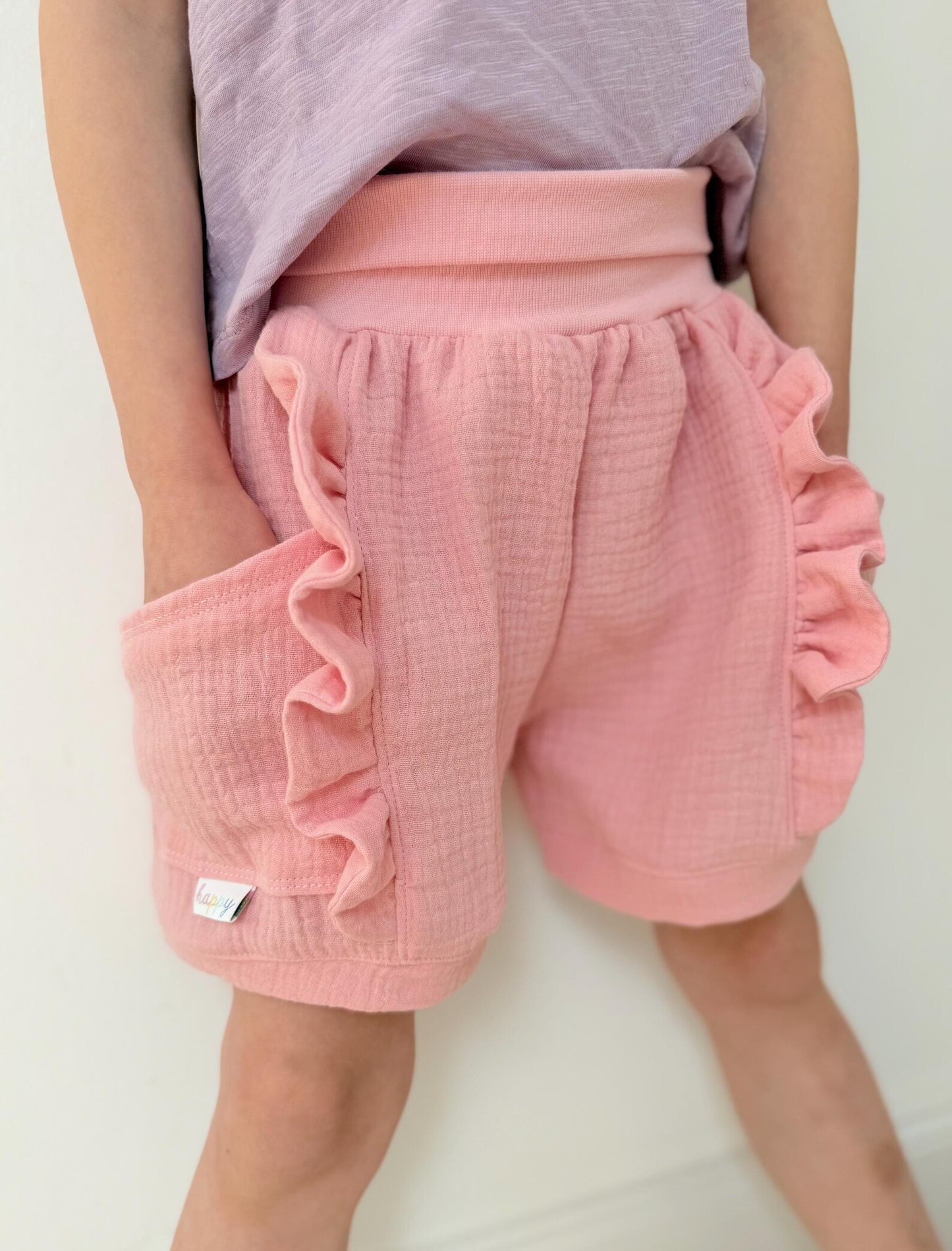 Dein Design | Musselin-Shorts mit Rüsche | Farbwahl