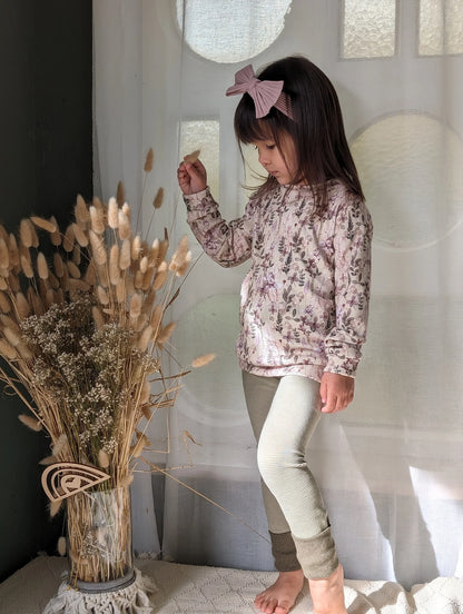 Longsleeve | Rippjersey | Blumen