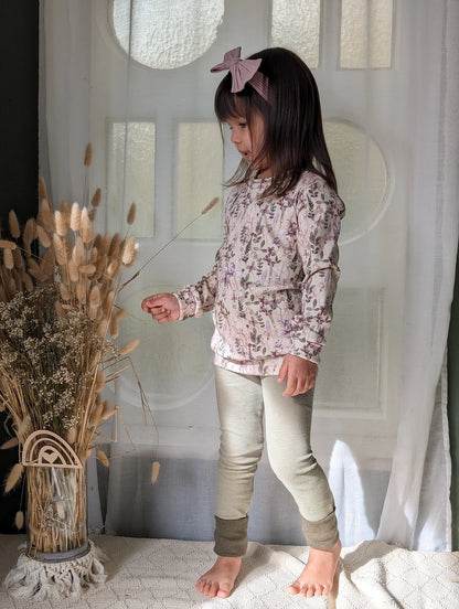 Longsleeve | Rippjersey | Blumen
