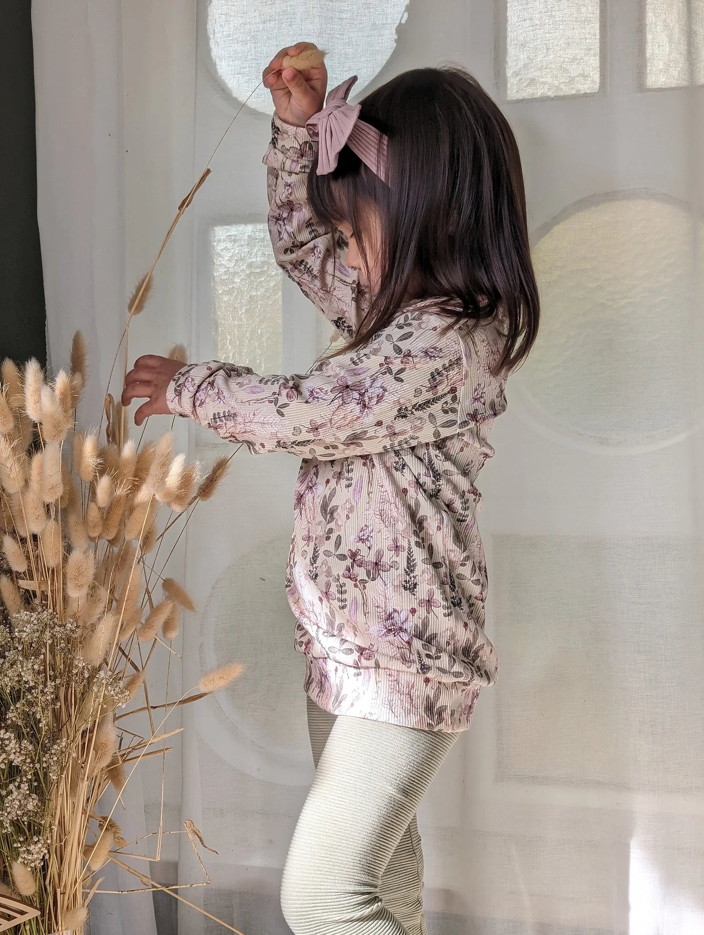 Longsleeve | Rippjersey | Blumen