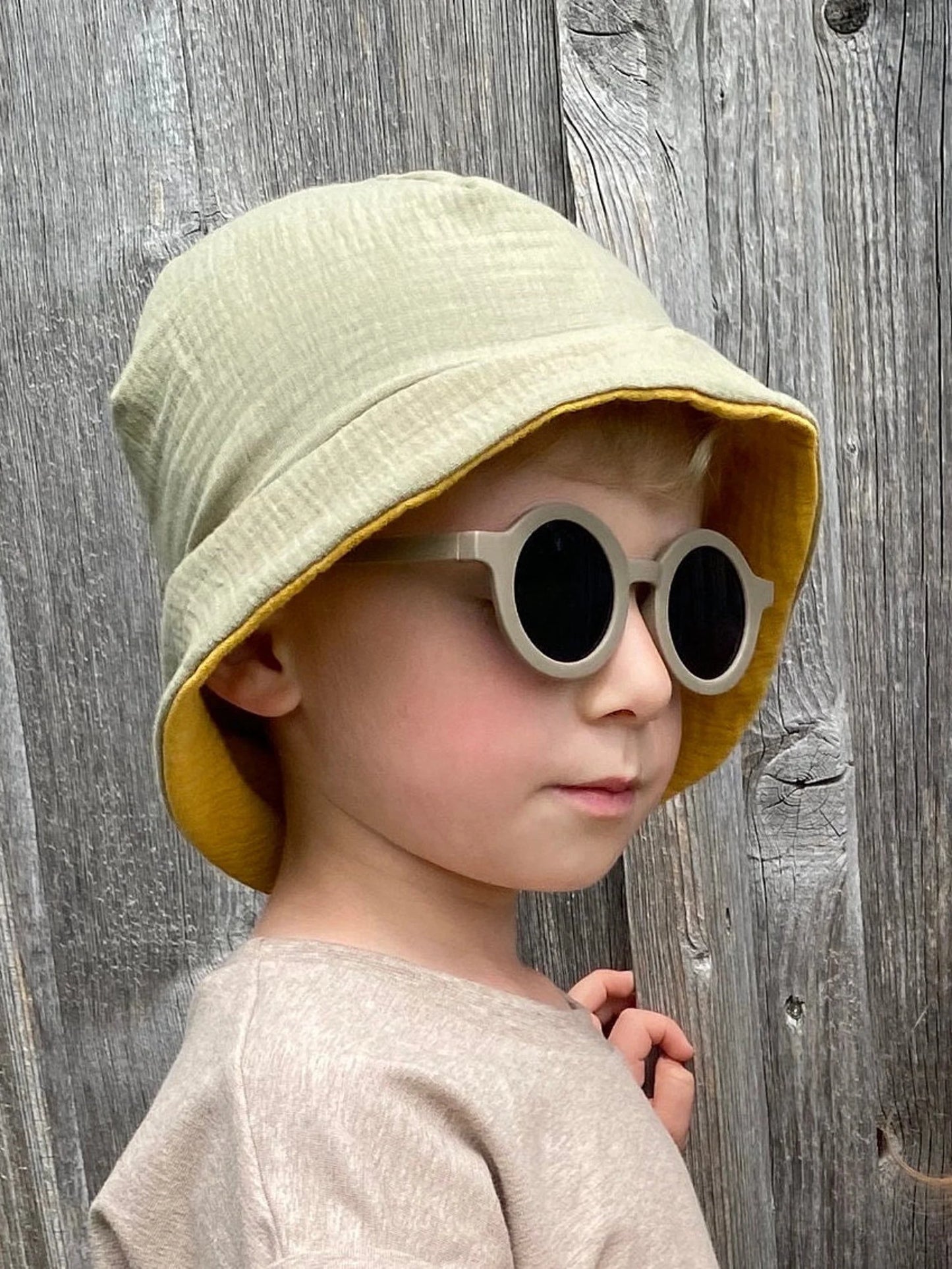 Dein Design Sonnenhut | Musselin | Color Blocking