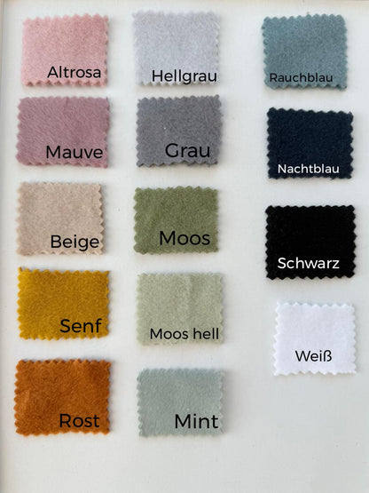 Dein Design | Dreieckloop Baumwollfleece | Used-Look & Leder Label