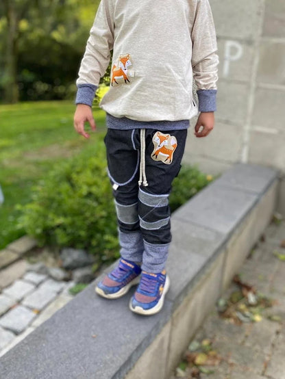 Regular Fit Jogger | Jeansoptik | Fuchs Patch