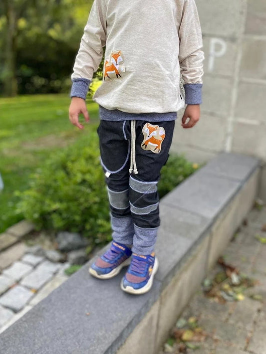 Regular Fit Jogger | Jeansoptik | Fuchs Patch